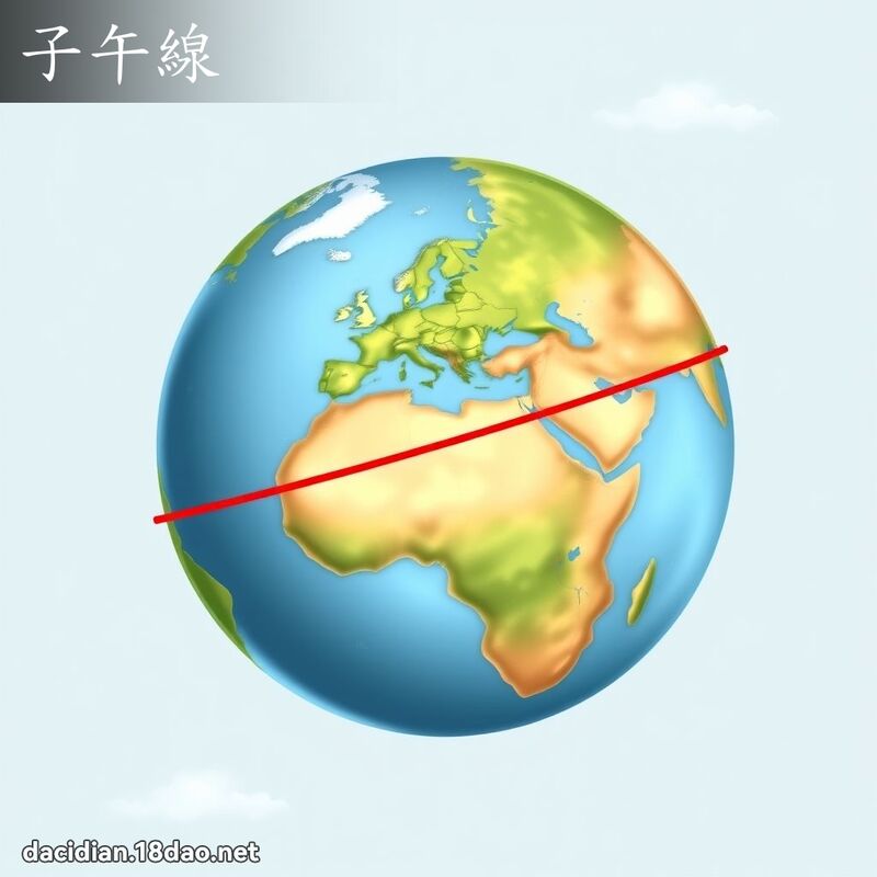 子午線 - 國語大辭典配圖