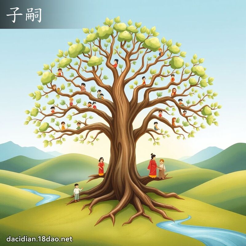 子嗣 - 国语大辞典配图