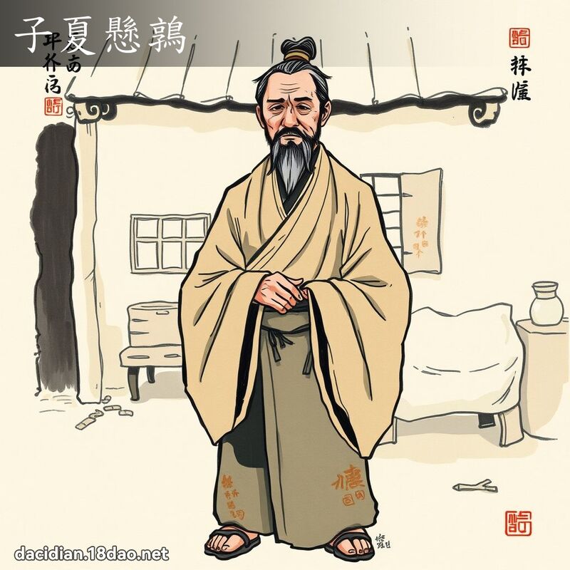 子夏悬鶉 - 国语大辞典配图
