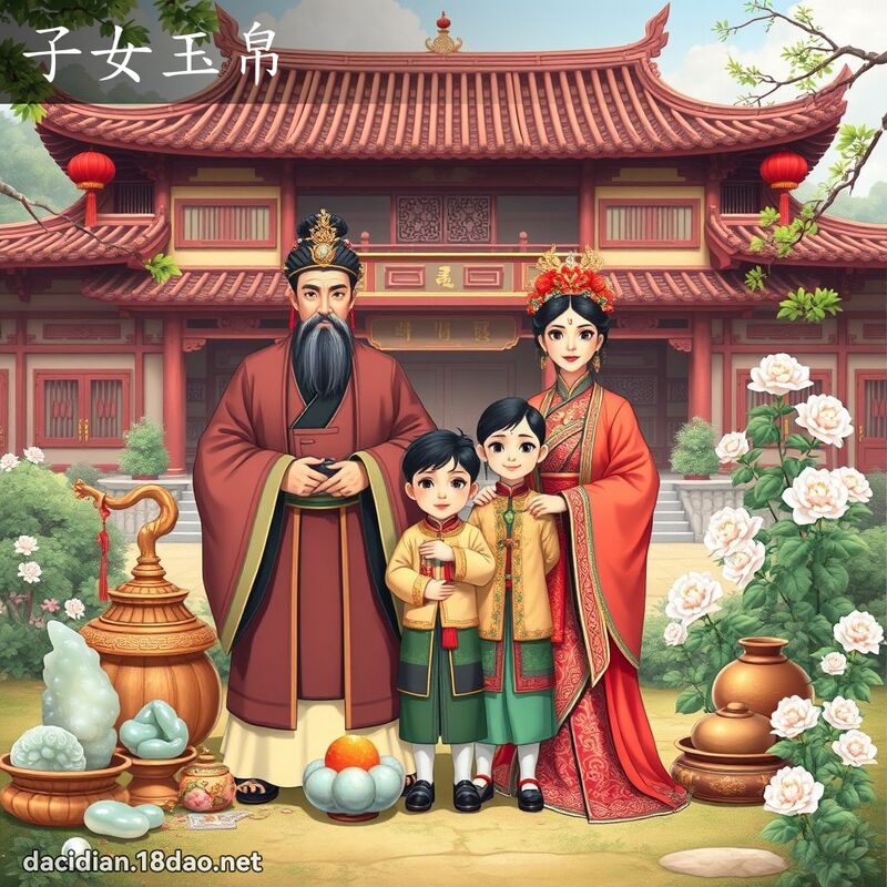 子女玉帛 - 國語大辭典配圖