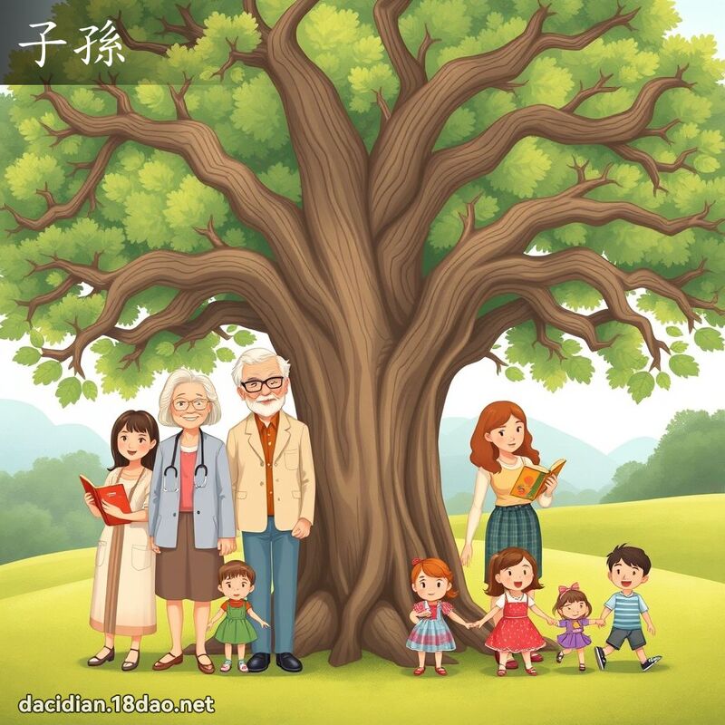 子孫 - 國語大辭典配圖