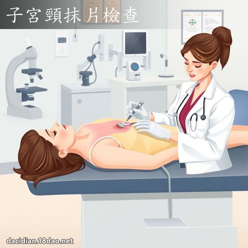 子宫颈抹片检查 - 国语大辞典配图