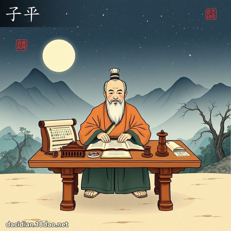 子平 - 国语大辞典配图