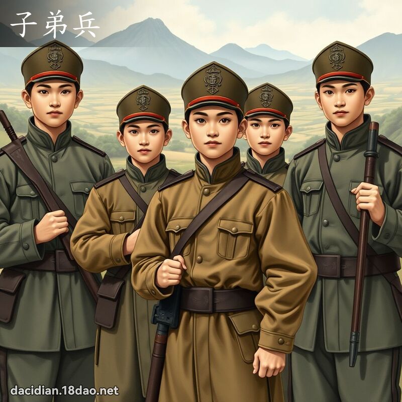 子弟兵 - 國語大辭典配圖