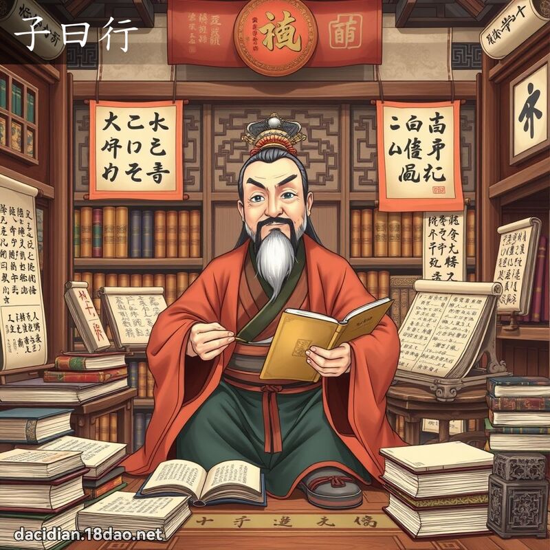 子曰行 - 國語大辭典配圖