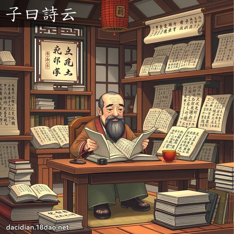 子曰詩云 - 國語大辭典配圖