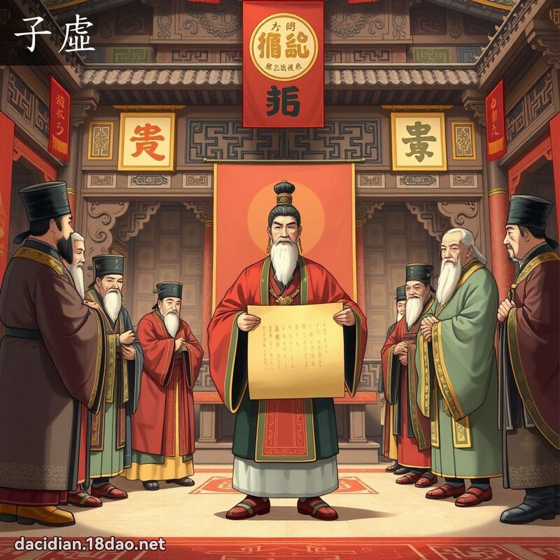 子虛 - 國語大辭典配圖