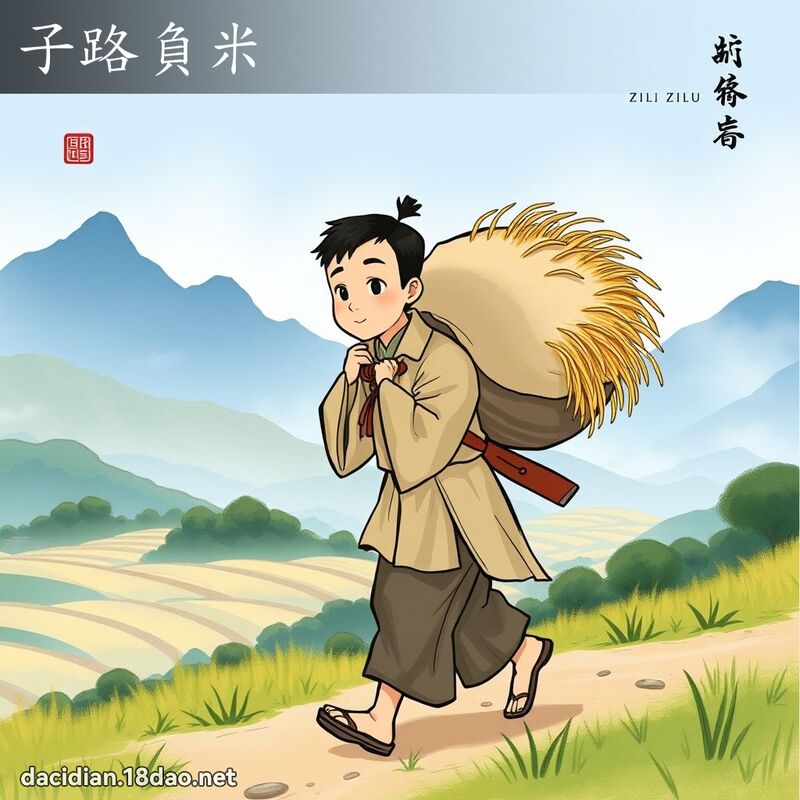 子路負米 - 國語大辭典配圖