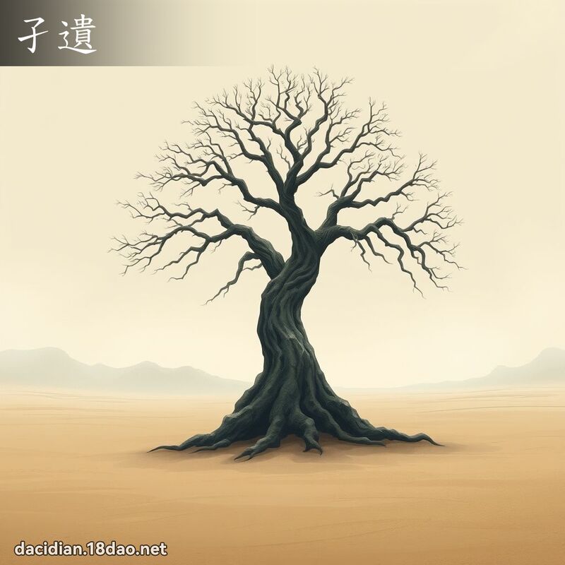孑遺 - 國語大辭典配圖