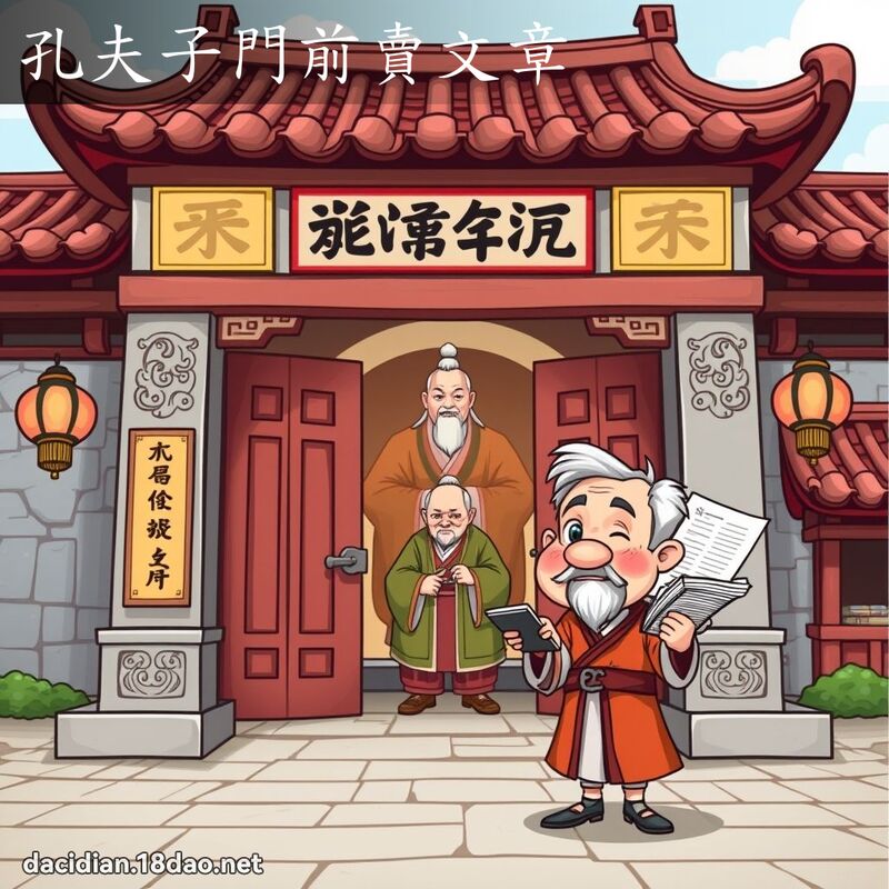孔夫子門前賣文章 - 國語大辭典配圖