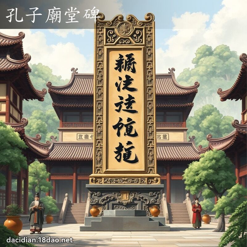 孔子廟堂碑 - 國語大辭典配圖