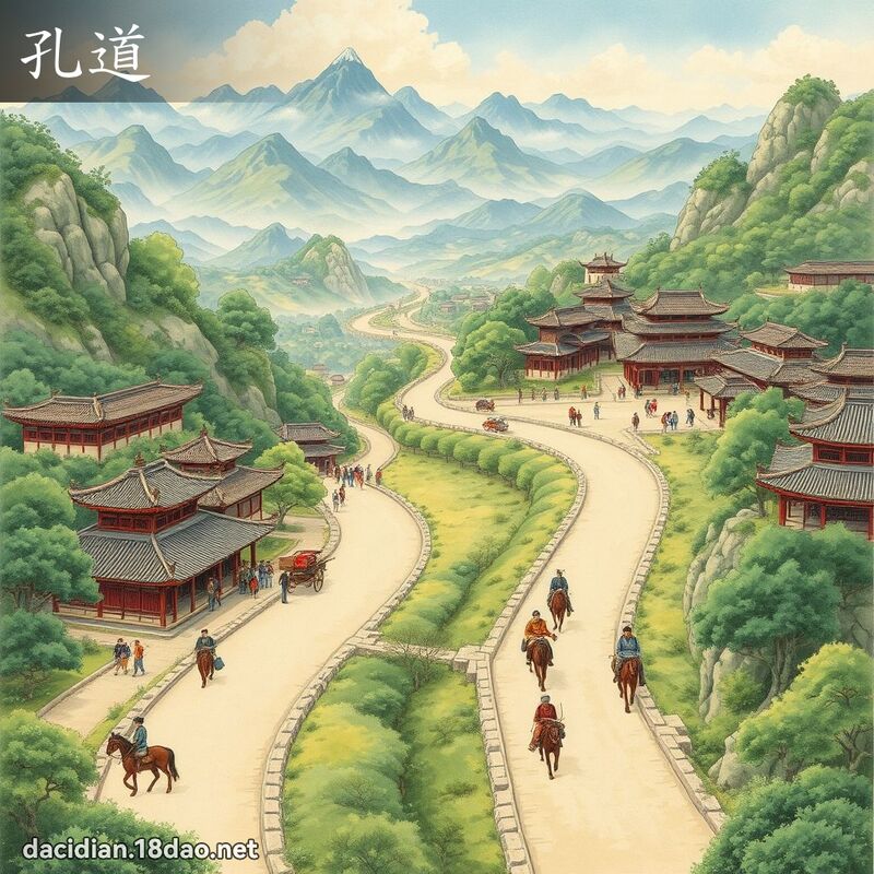 孔道 - 国语大辞典配图