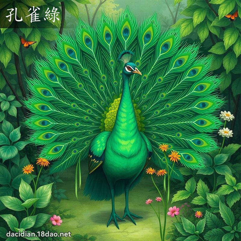 孔雀綠 - 國語大辭典配圖