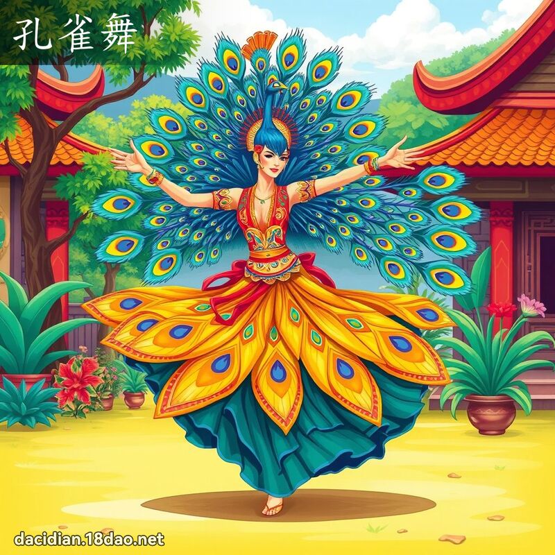 孔雀舞 - 國語大辭典配圖