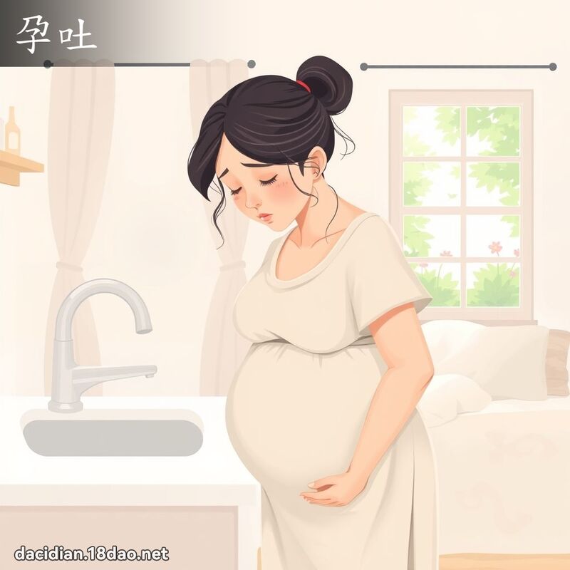 孕吐 - 国语大辞典配图