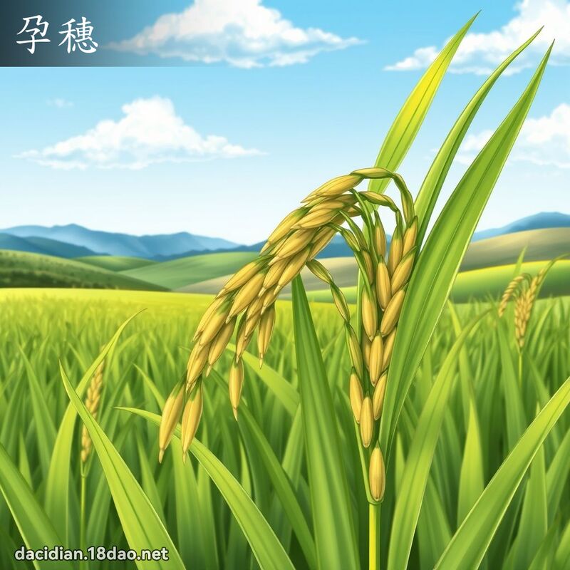 孕穗 - 国语大辞典配图