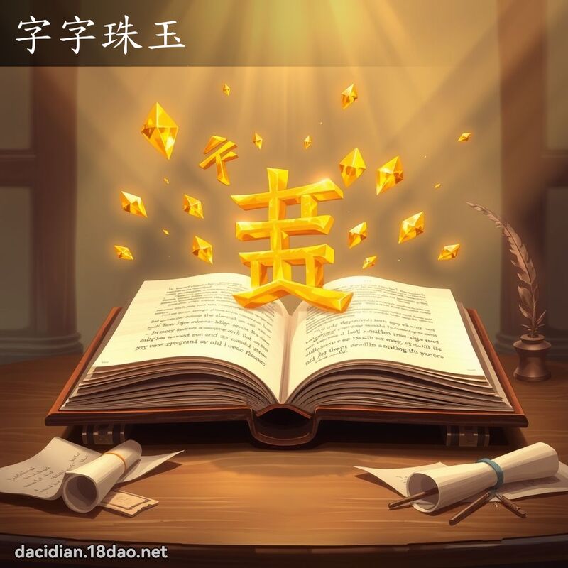 字字珠玉 - 國語大辭典配圖
