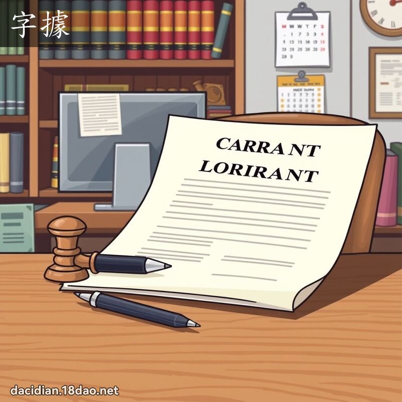 字据 - 国语大辞典配图