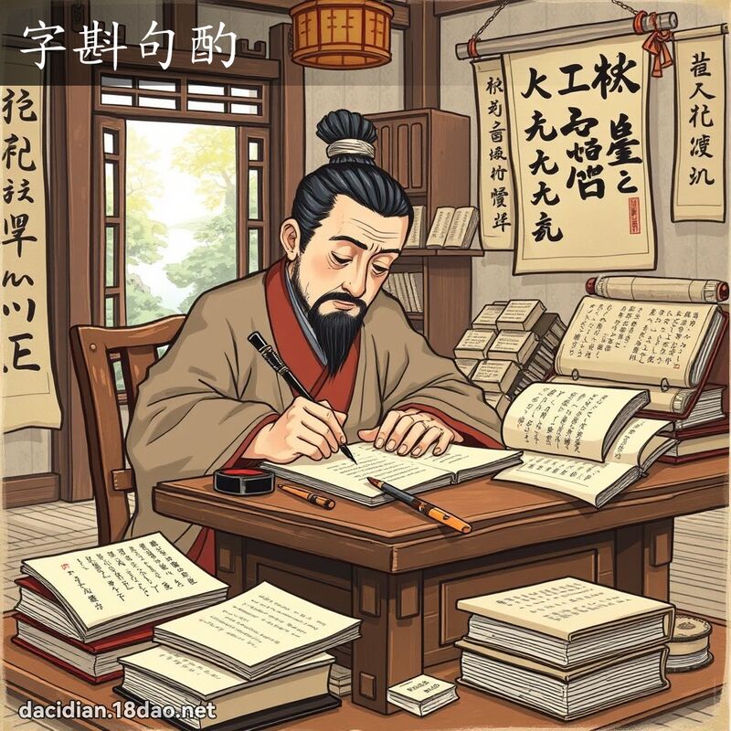字斟句酌 - 國語大辭典配圖