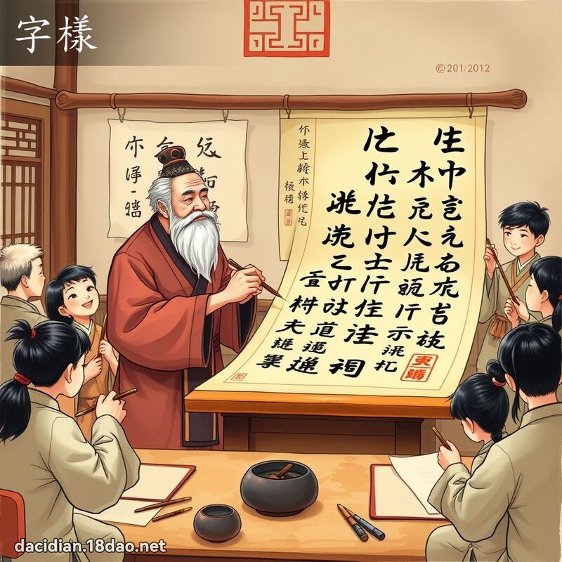 字样 - 国语大辞典配图