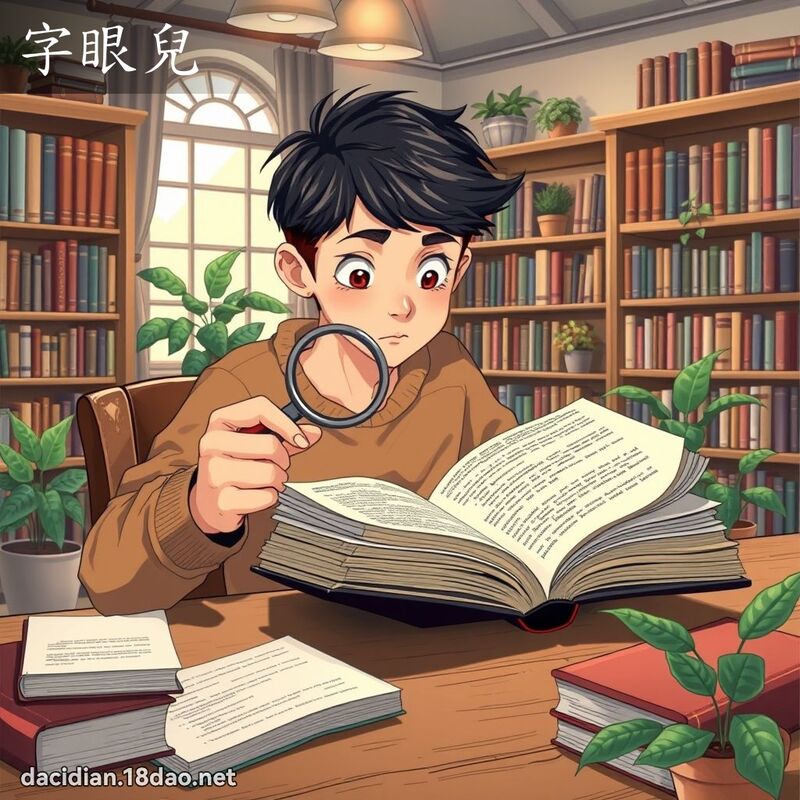 字眼兒 - 國語大辭典配圖