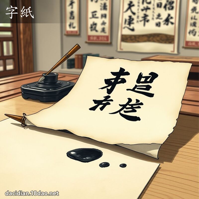 字纸 - 国语大辞典配图