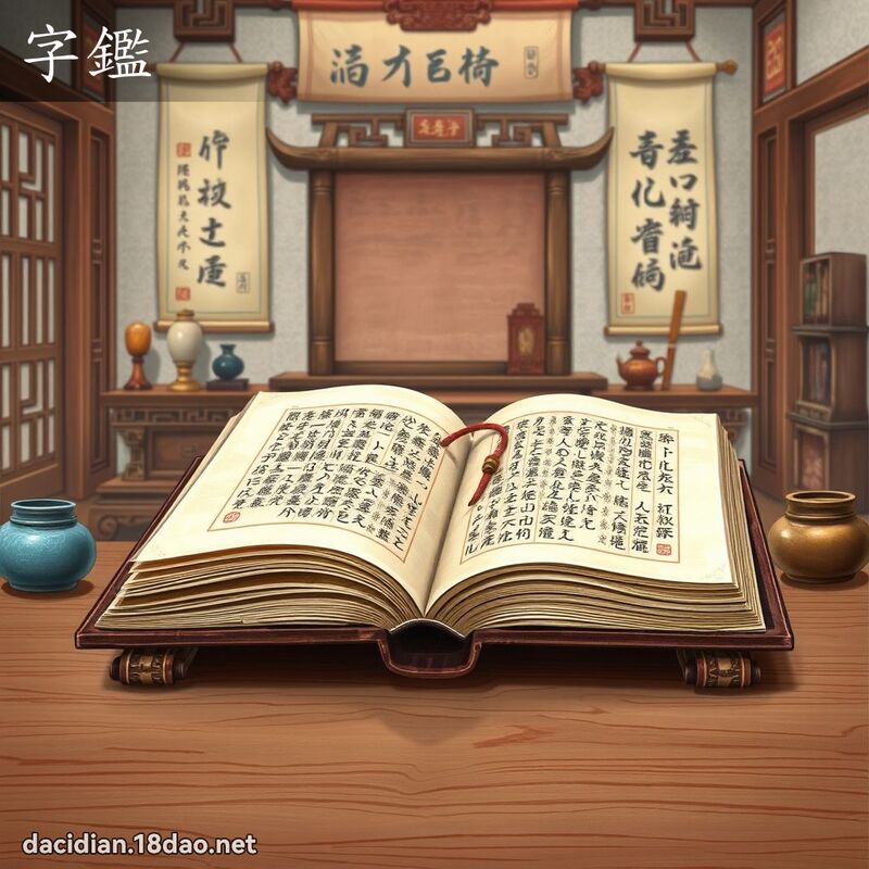 字鑑 - 國語大辭典配圖