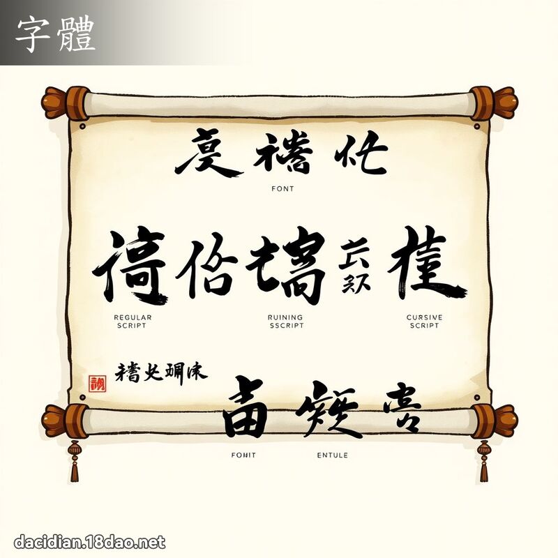 字体 - 国语大辞典配图