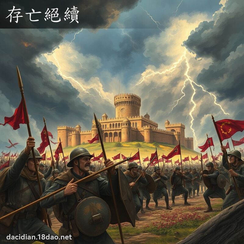存亡絕續 - 國語大辭典配圖
