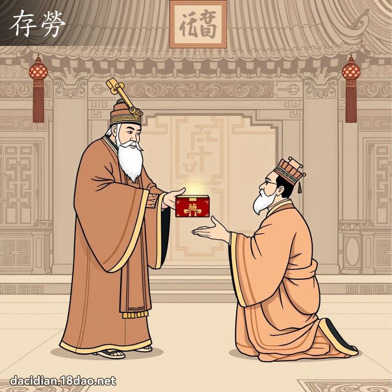 存勞 - 國語大辭典配圖