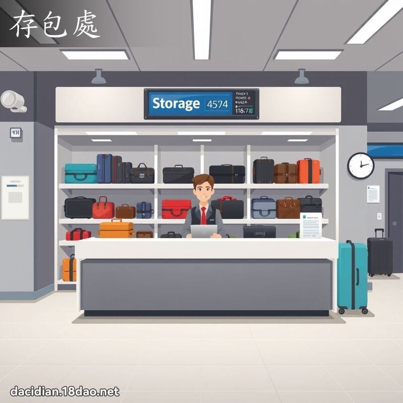 存包处 - 国语大辞典配图