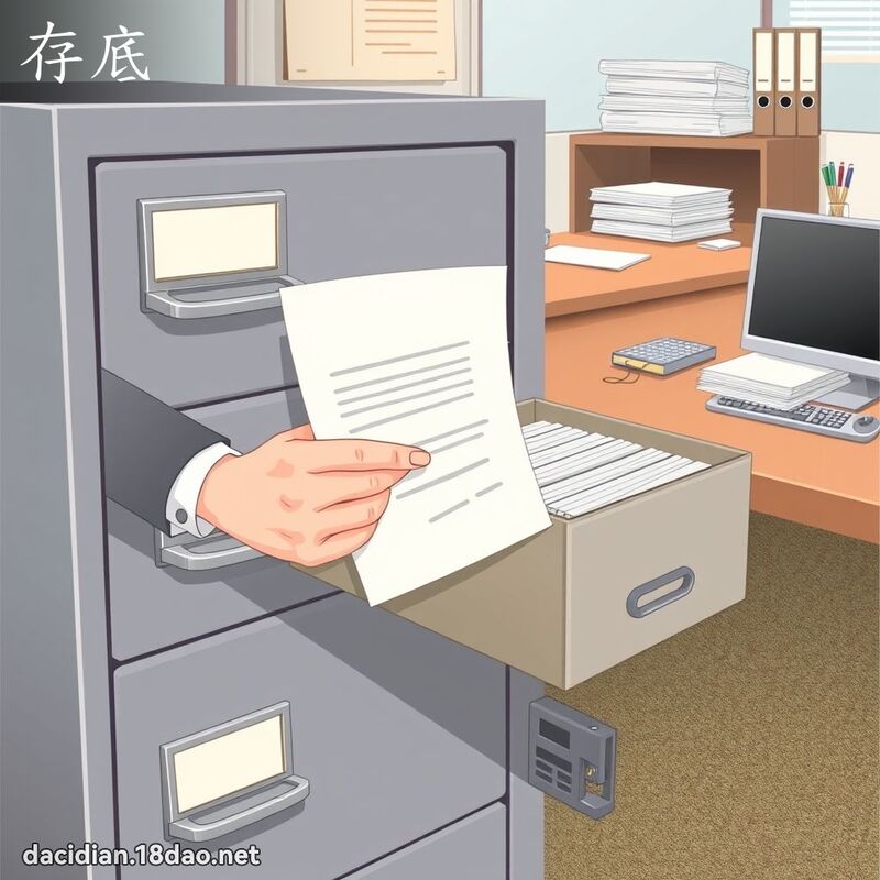 存底 - 國語大辭典配圖