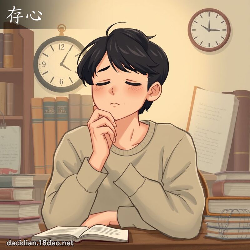 存心 - 国语大辞典配图