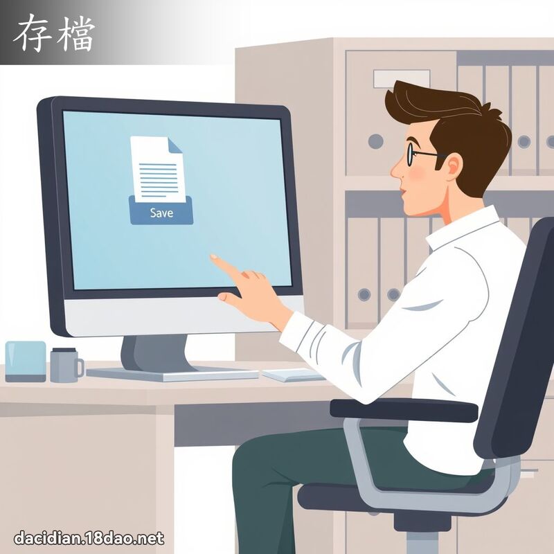 存檔 - 國語大辭典配圖