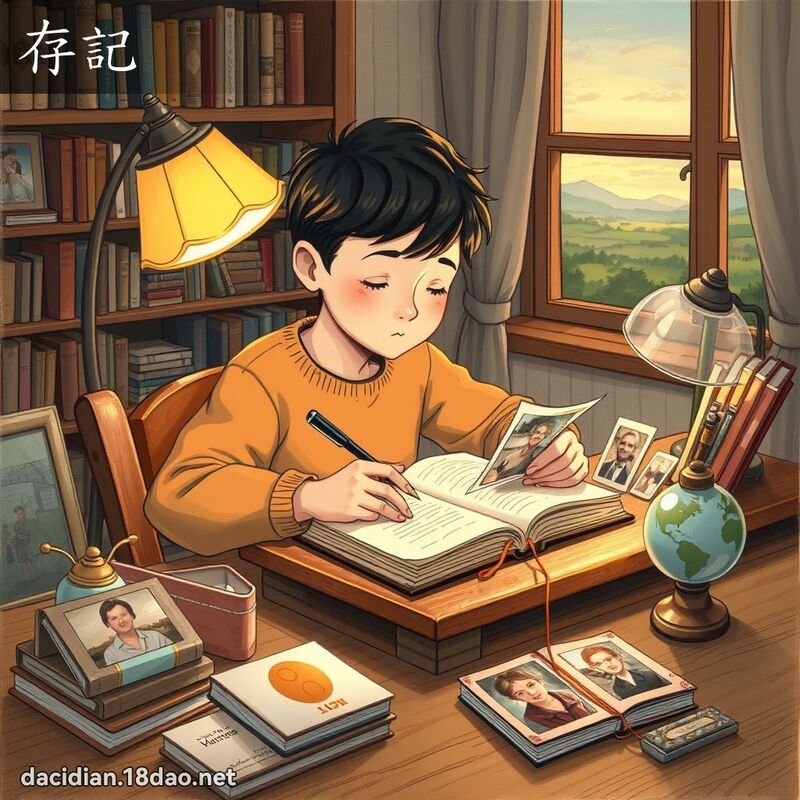 存記 - 國語大辭典配圖