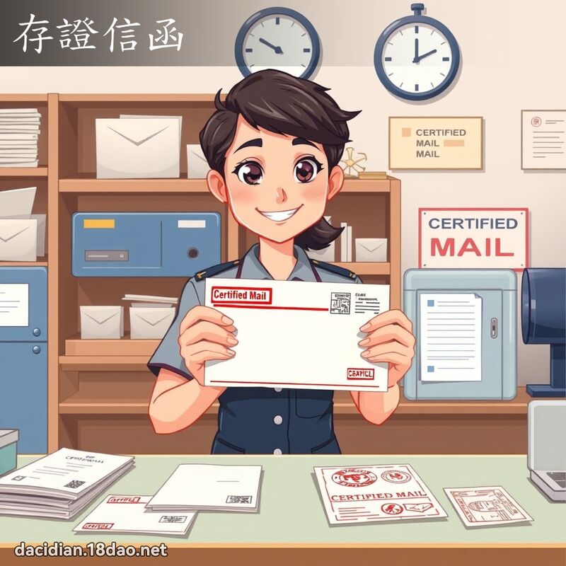 存證信函 - 國語大辭典配圖