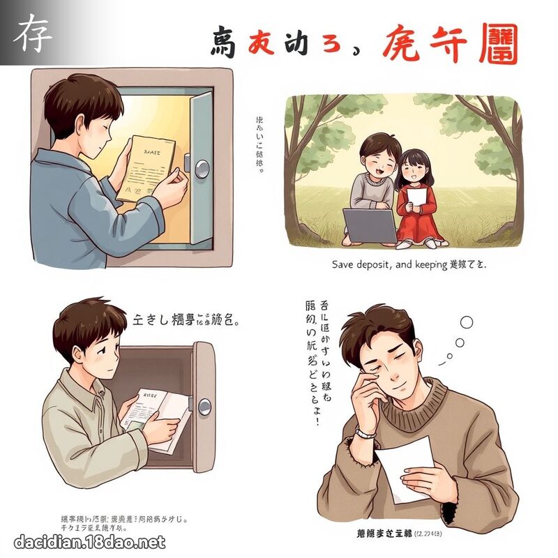 存 - 國語大辭典配圖
