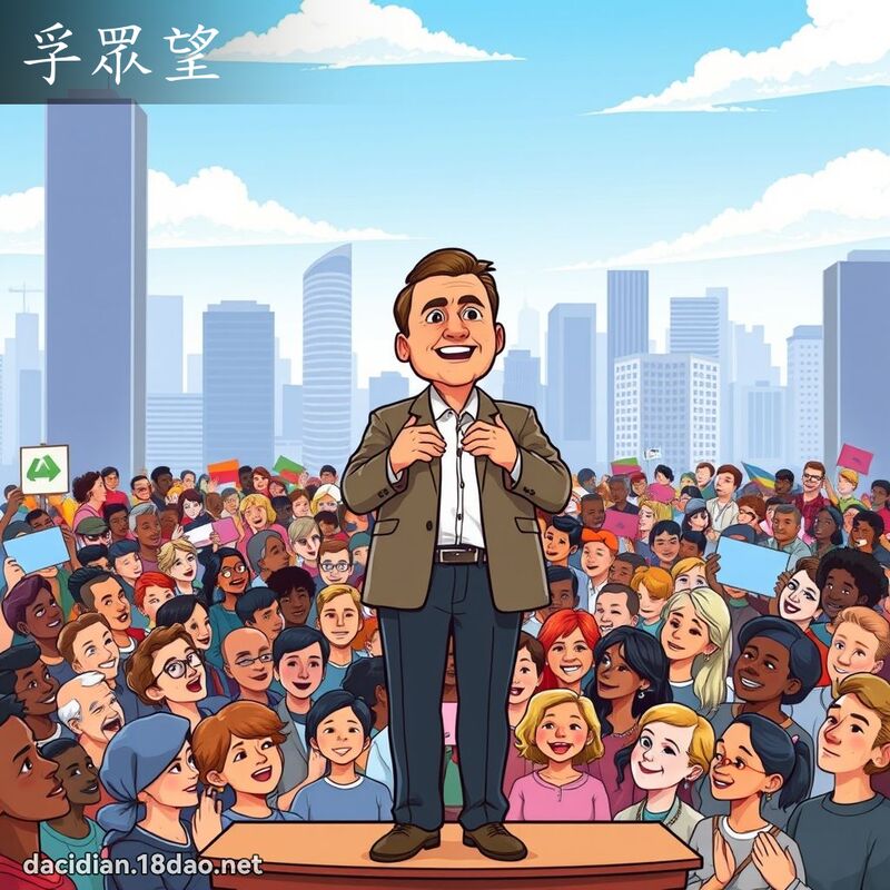 孚眾望 - 国语大辞典配图