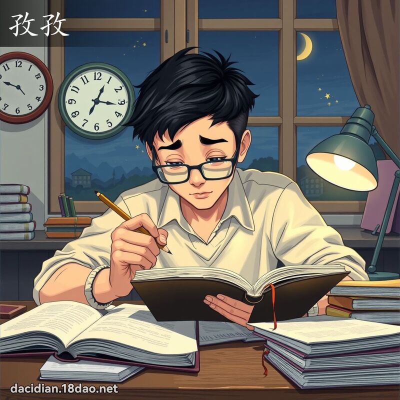 孜孜 - 國語大辭典配圖