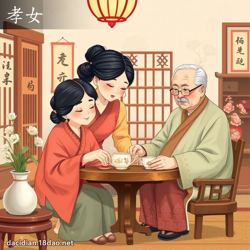 孝女 - 国语大辞典配图