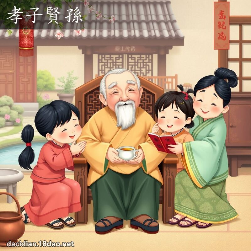 孝子賢孫 - 國語大辭典配圖