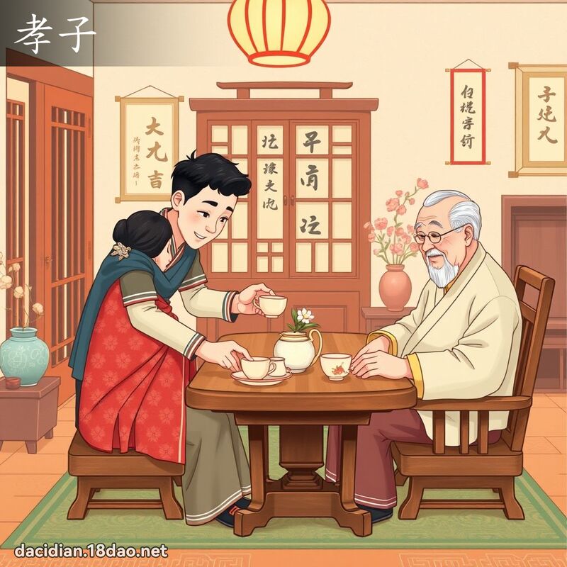 孝子 - 國語大辭典配圖