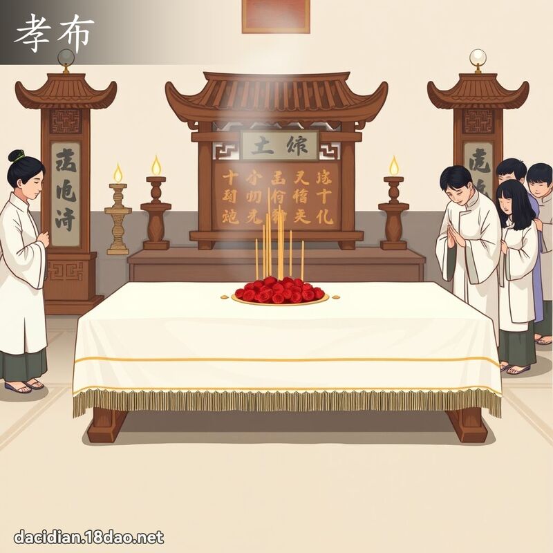 孝布 - 國語大辭典配圖