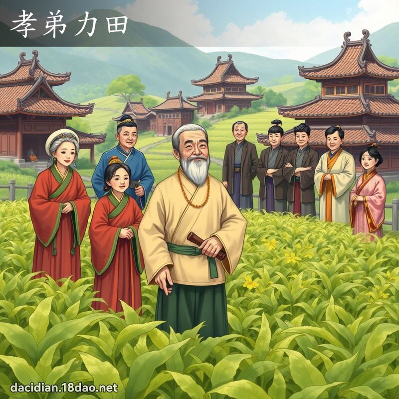 孝弟力田 - 国语大辞典配图