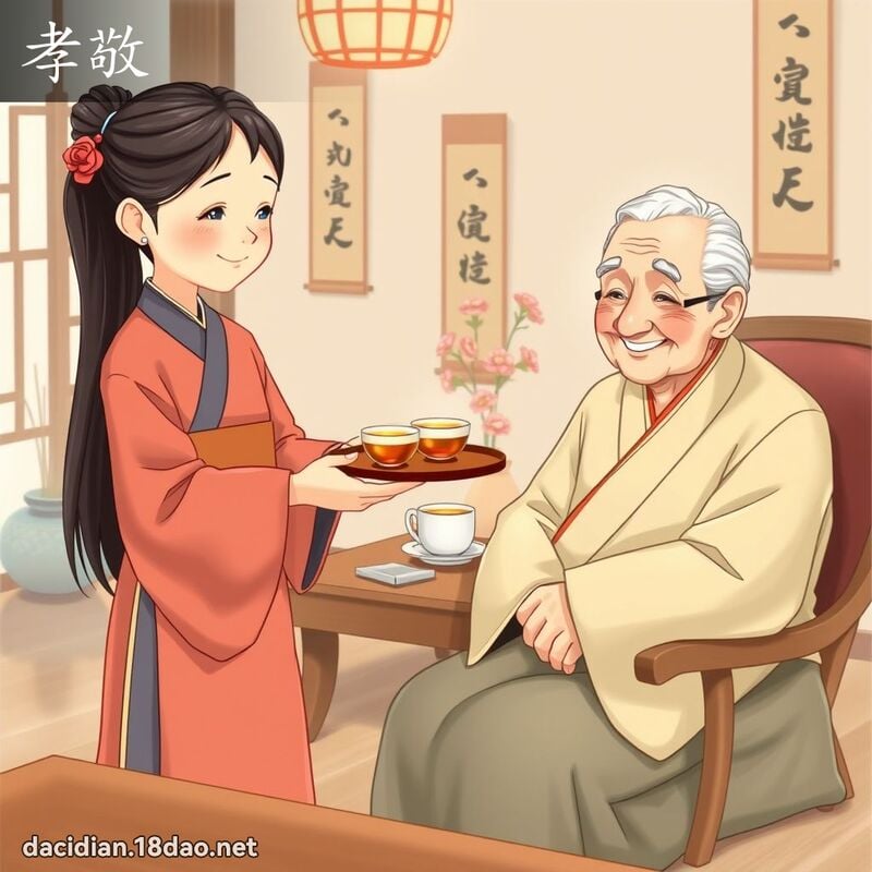 孝敬 - 国语大辞典配图