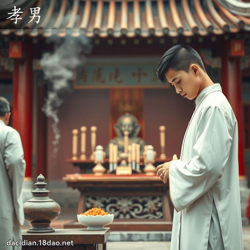 孝男 - 國語大辭典配圖