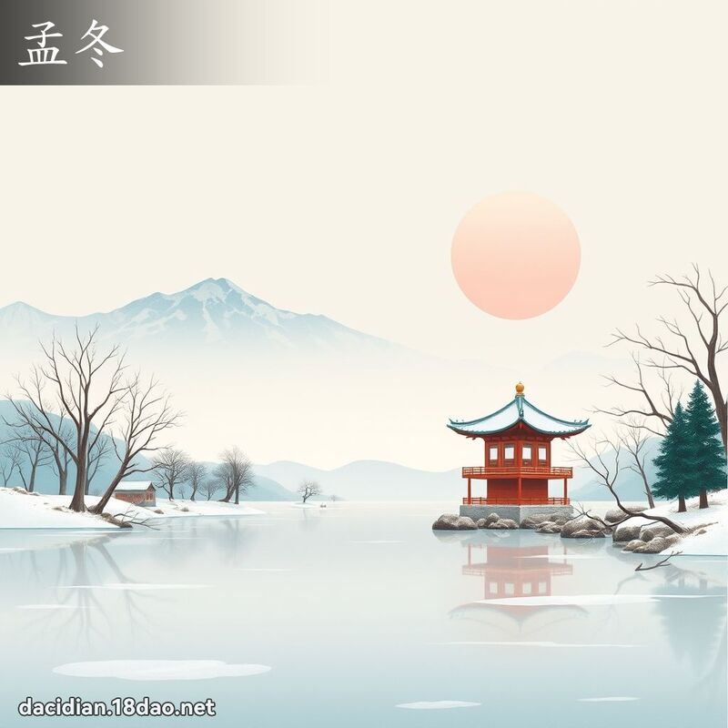 孟冬 - 國語大辭典配圖