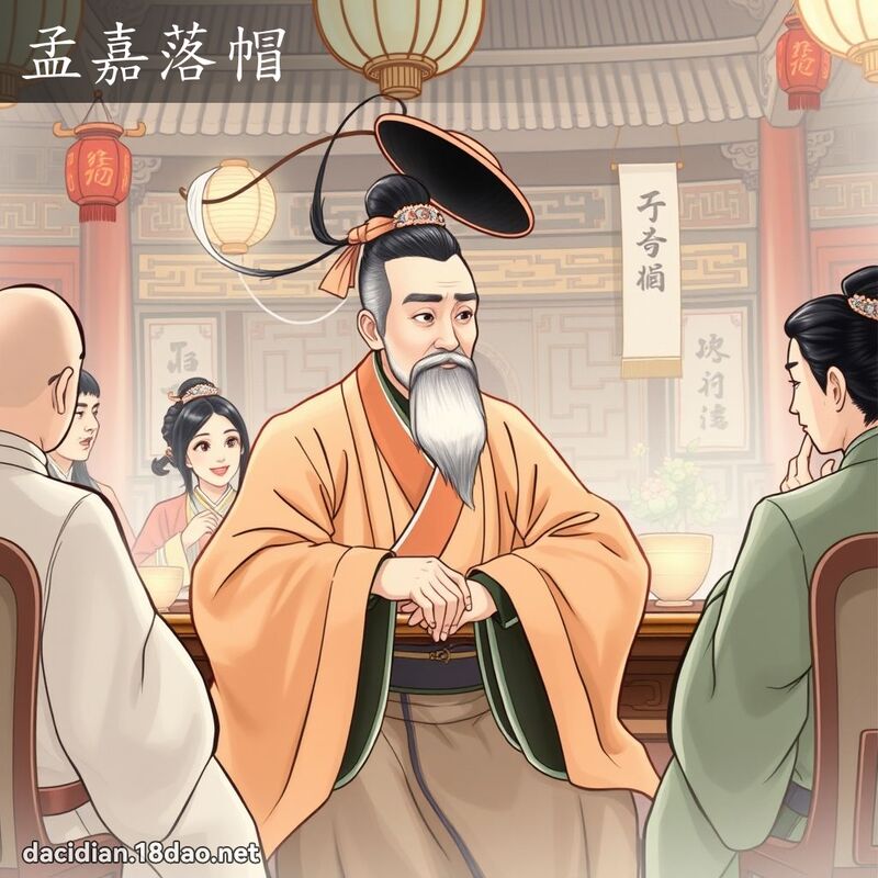 孟嘉落帽 - 國語大辭典配圖