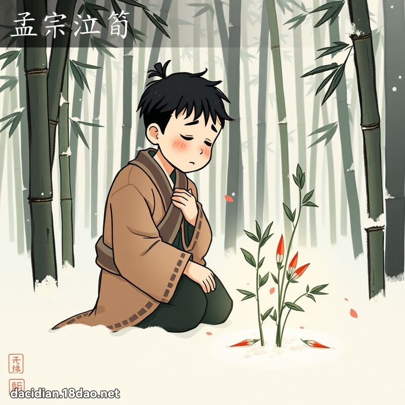 孟宗泣筍 - 國語大辭典配圖