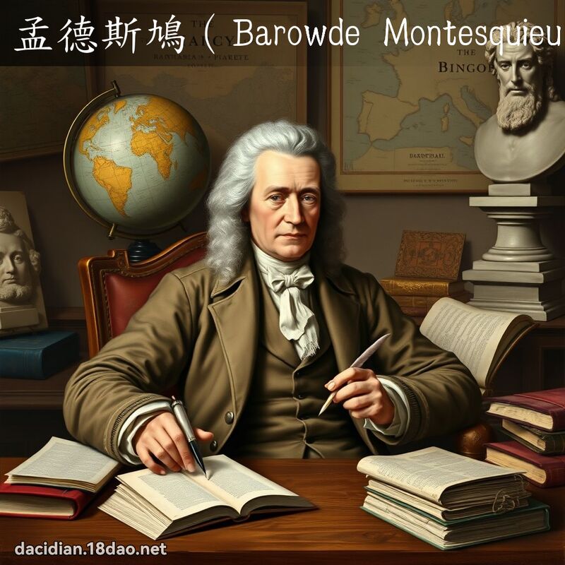 孟德斯鳩（Barowde Montesquieu） - 國語大辭典配圖